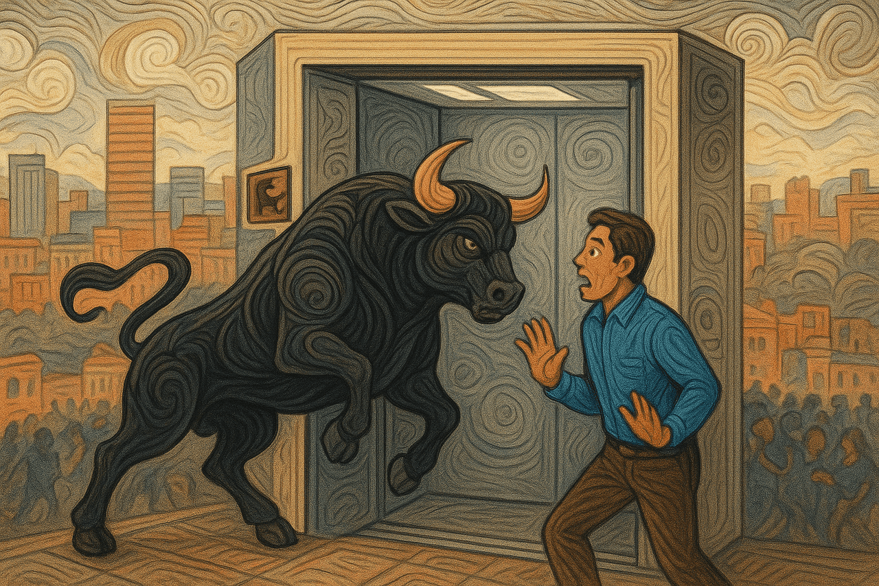 El toro en el ascensor