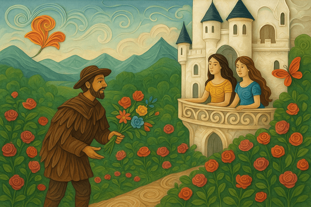 Este era un rey que tenía dos hijas bonitas