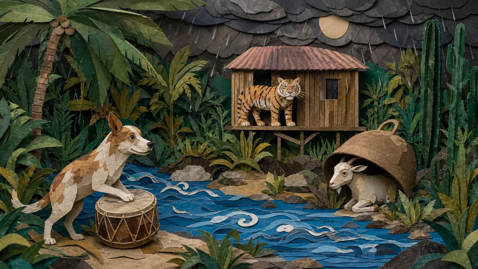 Un perro, una cabra y Beda Tiger